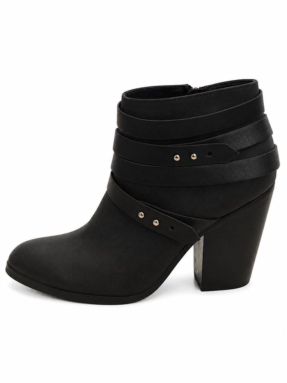 Studio Isola Darcie black boots Strappy Ankle Heeled Booties Women’s Size 7